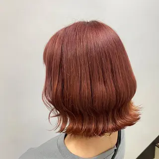 ミディアム カラー mai🍑暖色カラー /レイヤー💖のヘアスタイル