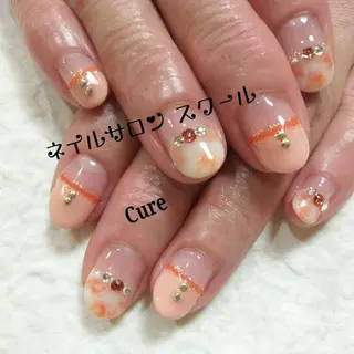 ミディアム ネイル ネイルサロン Cureのネイルデザイン