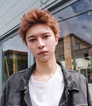 ショート カラー メンズ 🧃Kawakami kotomi🧃のヘアスタイル