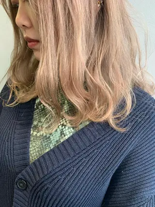 セミロング カラー 怪我のため6月末 復帰予定田中瑞希🍃のヘアスタイル