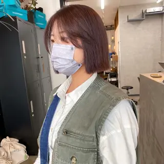 ミディアム ダウンパーマ 【sity.ザイク】のヘアスタイル