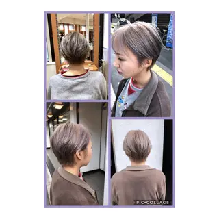 ショート カラー 100%髪質改善特化 TRUNSのヘアスタイル