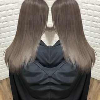 セミロング カラー famille所属・famille ファミーユのヘアスタイル