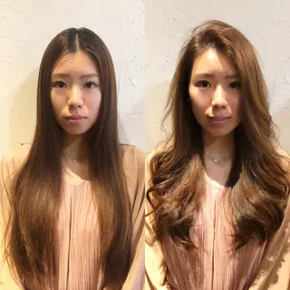 ロング 髪質改善縮毛矯正 専門店のヘアスタイル