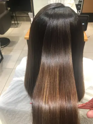 セミロング 最高峰美髪矯正No1 toshiのヘアスタイル