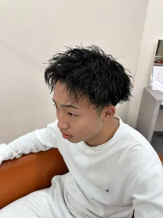 パーマ メンズ 梅田/全パーマ特化/ ケアパーマ/秋本大智のヘアスタイル