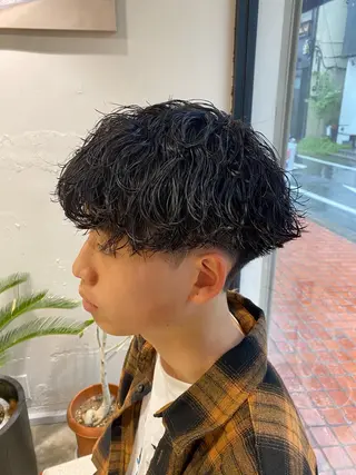 パーマ メンズ 🌴パーマオタク🌴 長谷川 諒佑🌈のヘアスタイル