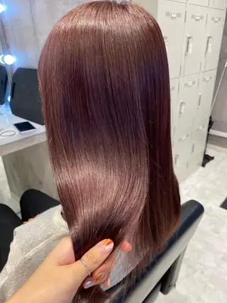 セミロング 🤍ムラ修正ブリーチ 🤍原宿/YUUのヘアスタイル