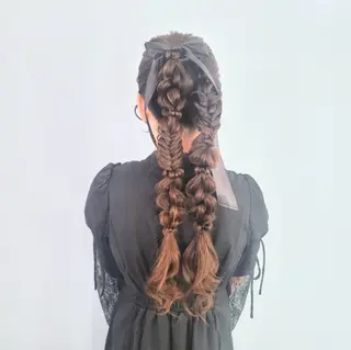 ロング ヘアアレンジ 渥美 寿美翔のヘアスタイル