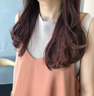 ロング カラー ヘアアレンジ 高井瑠華🌼 ストカールカット特化のヘアスタイル