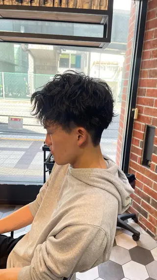 パーマ メンズ 大人男子の メンズパーマのヘアスタイル