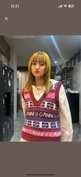 ロング カラー 矢澤涼夏 🎀ツヤ髪のヘアスタイル