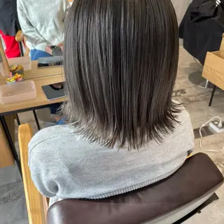 ミディアム カラー 東 みのりのヘアスタイル