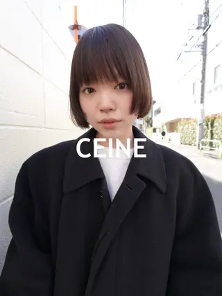 ショート カラー パーマ CEINE【セーヌ】 三軒茶屋のヘアスタイル
