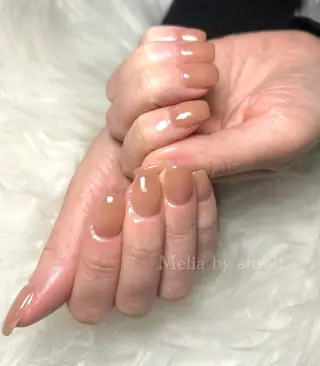 ネイル Melia by attrait🌿杏のネイルデザイン