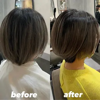 ショート カラー RIYA❤︎ Aujuaソムリエのヘアスタイル