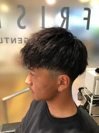 ショート パーマ メンズ bifino.rilune for men所属・rilune matsuoのヘアスタイル