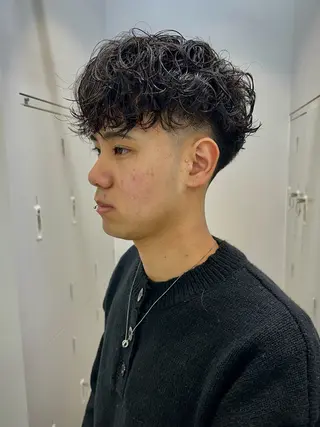 メンズ メンズパーマ/波巻き 桜井凌平のヘアスタイル