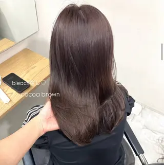 ミディアム カラー 前川 朋香のヘアスタイル