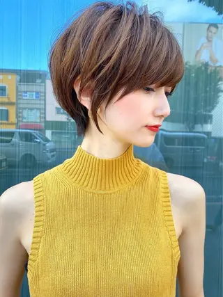 ショート 博多ベージュ 🐻松井傑のヘアスタイル