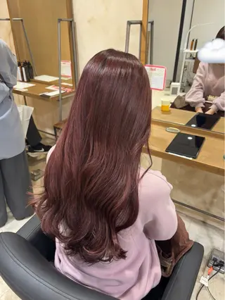ロング カラー ツヤカラー🫧Sae ネイルモデル募集中のヘアスタイル