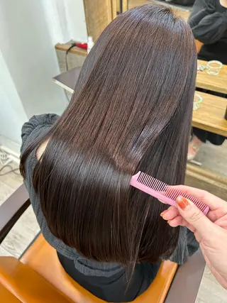ロング カラー 前髪顔周り✂️店長 ❤️アマミヤ❤️のヘアスタイル