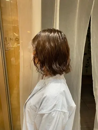 セミロング 🎸メンズ朝ラク! パーマ特化ren🎸のヘアスタイル