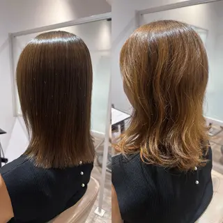 ミディアム センター南　髪質改善 大引　優のヘアスタイル