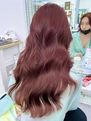 ロング カラー 🇨🇳ワンホンヘア 下田鉄也のヘアスタイル