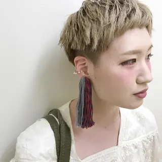 ショート 🎈馬場佑馬/ スパイラルパーマ🎈のヘアスタイル