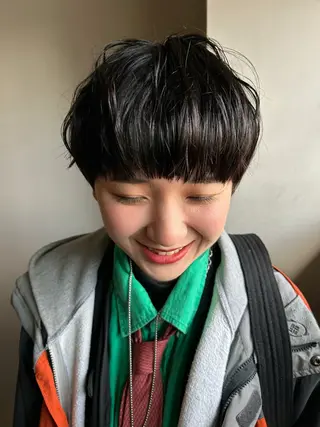 ショート 千葉パーマ/レイヤー kusa‪🌱‬のヘアスタイル