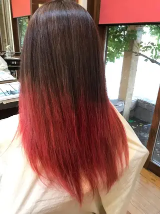 ロング カラー WEST✂︎AKI HIRO✂︎大和高田のヘアスタイル