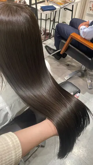 ロング mion🦋韓国ヘア 透明感カラー🫧のヘアスタイル