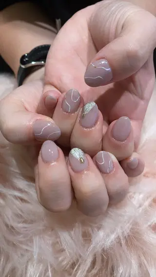 ネイル crystal ⭐︎ colorのネイルデザイン