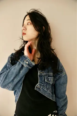 ミディアム パーマ 似合わせカット🌿 前川のヘアスタイル