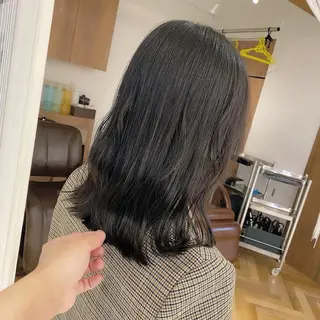 セミロング ヘアアレンジ 髪質改善特化 安東駿介のヘアスタイル