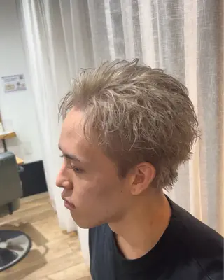 ショート カラー ヘアアレンジ メンズ メンズカット/ ＆ 髙下 幹大のヘアスタイル