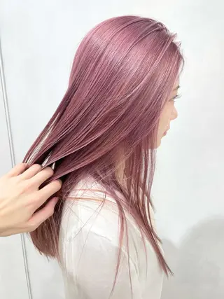 ロング カラー 🔷ダブルカラーハイ トーン🔷櫻井走のヘアスタイル