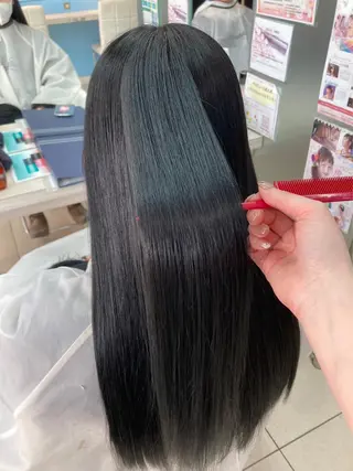 ロング 朝ラク縮毛矯正 kiryuのヘアスタイル