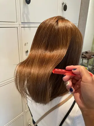 ミディアム カラー 山田 ひかりのヘアスタイル