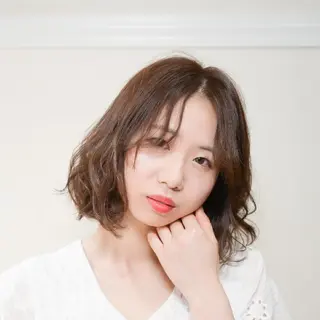 ミディアム カラー パーマ muk hair篠村 髪質改善/完全個室のヘアスタイル