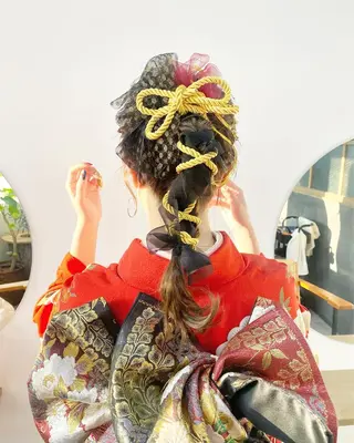 ロング カラー ヘアアレンジ ひなの .のその他イメージ