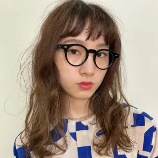 ロング パーマ ホリケ アオイのヘアスタイル