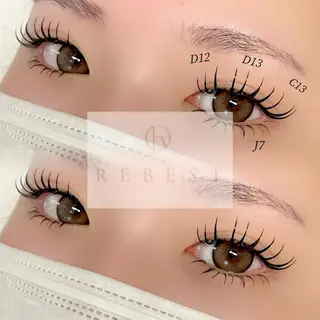 マツエク・マツパ Eye menu 🎀 REBESTのマツエク・マツパデザイン