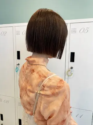 ショート カラー 暗髪艶カラー/ 髪質改善TR/maiのヘアスタイル