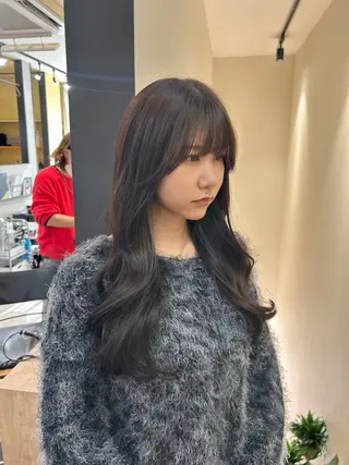 ロング カラー hub hair レイヤー/透明感のヘアスタイル