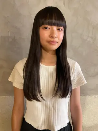 ロング さの あやねのヘアスタイル