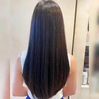 ロング 顔まわりカット🌟 くびれヘア/寺門遥輝のヘアスタイル