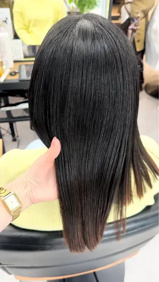 セミロング カラー パーマ ヘアアレンジ メンズ キッズ 骨格レイヤーカット 🌿美髪縮毛矯正のヘアスタイル