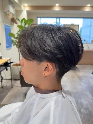 ショート パーマ メンズ 【メンズパーマ】比嘉 啓人のヘアスタイル